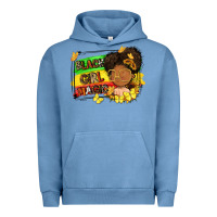 Pigment Pebble Blue black girl magic Urban Hoodie - FaDigitalArtStudio