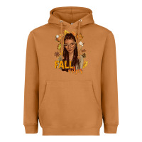 Meerkat Fall vibes afro woman Heavyweight Hoodie - NancyCooperArtShop