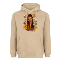 Mushroom Fall vibes afro woman Heavyweight Hoodie - NancyCooperArtShop