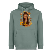 Sage Fall vibes afro woman Heavyweight Hoodie - NancyCooperArtShop
