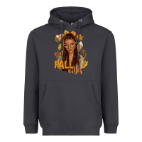Smoke Fall vibes afro woman Heavyweight Hoodie - NancyCooperArtShop