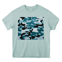 Arona blue camouflage glitter Heavy Core Tee - BarkalooDesign