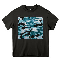 Asphalt blue camouflage glitter Heavy Core Tee - BarkalooDesign