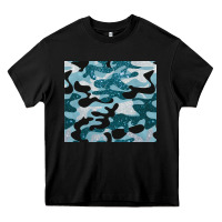 Black blue camouflage glitter Heavy Core Tee - BarkalooDesign