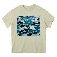 Mossy blue camouflage glitter Heavy Core Tee - BarkalooDesign