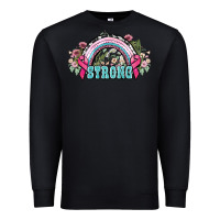 Black Strong Cancer rainbow Cancer Awareness Premium Sweatshirt - HowdyJamesFarm