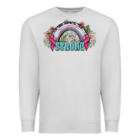Dove Grey Strong Cancer rainbow Cancer Awareness Premium Sweatshirt - HowdyJamesFarm