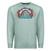 Seafoam Strong Cancer rainbow Cancer Awareness Premium Sweatshirt - HowdyJamesFarm