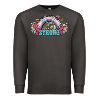 Smoke Strong Cancer rainbow Cancer Awareness Premium Sweatshirt - HowdyJamesFarm