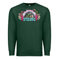 Sports Green Strong Cancer rainbow Cancer Awareness Premium Sweatshirt - HowdyJamesFarm