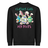 Black chilling with my peeps Heavyweight Sweatshirt - MaliasSmallBusiness