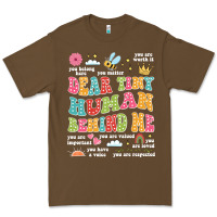 Cacao customized teacher dear tiny human behind me back Premium Tee - JahusDesignShop