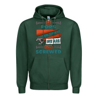 Sports Green if pops can't fix it we are all screwed Zipper Hoodie - Jasminsmagicworld