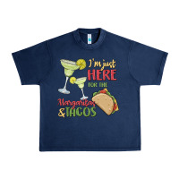 Navy i'm here for the margaritas and tacos Urban Heavy Tee - MaliasSmallBusiness