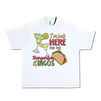 White i'm here for the margaritas and tacos Urban Heavy Tee - MaliasSmallBusiness