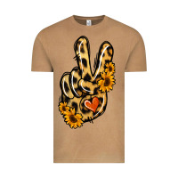 Vintage Camel Leopard Sunflower Peace Sign Vintage Tee - Jasminsmagicworld