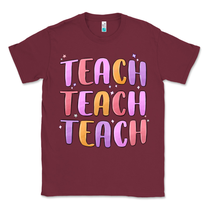 Teach Teach Varsity Classic Tee by MaliasSmallBusiness | Teevron