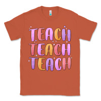 Copper teach teach varsity Classic Tee - MaliasSmallBusiness