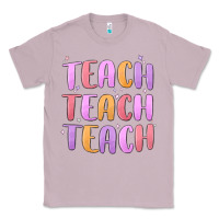 Lilac teach teach varsity Classic Tee - MaliasSmallBusiness