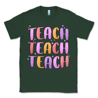 Sports Green teach teach varsity Classic Tee - MaliasSmallBusiness