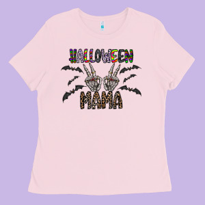 Halloween Mama Ladies Tee Designed By Cowhidedigitalart
