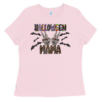Bubblegum Pink halloween mama Ladies Tee - CowhideDigitalArt