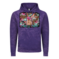 Cloud Purple happy easter bunny western background Vintage Hoodie - Jasminsmagicworld