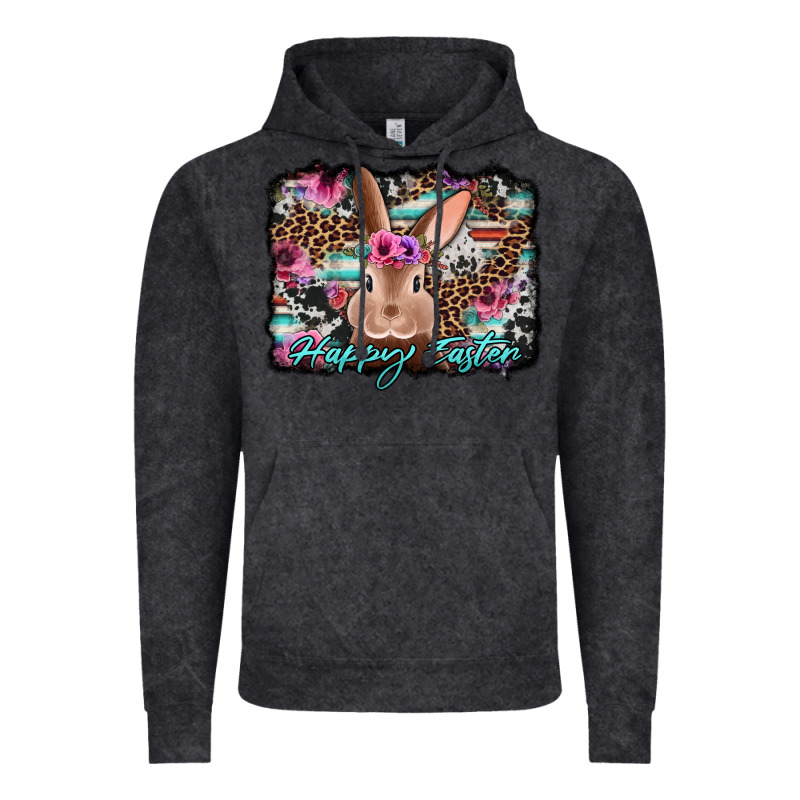 Happy Easter Bunny Western Background Vintage Hoodie by Jasminsmagicworld | Teevron