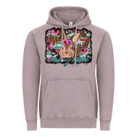 Vintage Zinc happy easter bunny western background Vintage Hoodie - Jasminsmagicworld