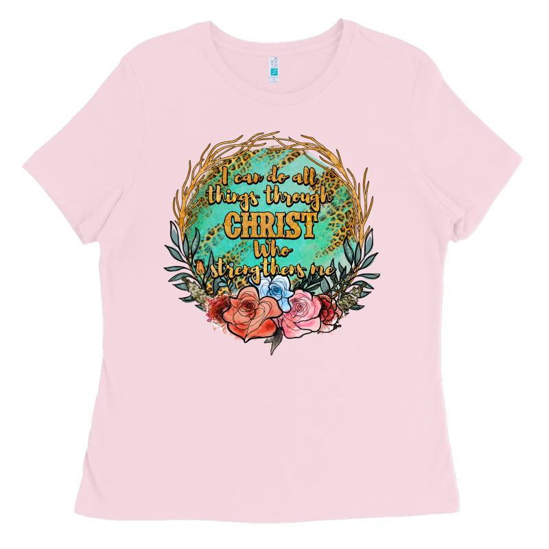 I Can Do All Things Through Christ Who Strenghtens Me Ladies Tee by JahusDesignShop | Teevron