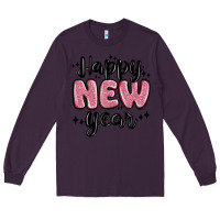 Plum happy new year Long Sleeve Tee - MaliasSmallBusiness