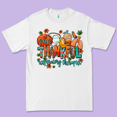 One Thankful Respiratory Therapist Premium Tee Designed By Adodesignshop