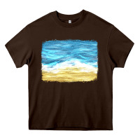 Glitter Beach Background Heavy Core Tee | Teevron