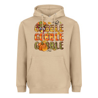 Mushroom Gobble gobble turkey Thanksgiving Heavyweight Hoodie - NancyCooperArtShop