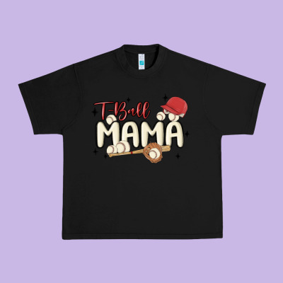 T Ball Mama Baseball Urban Heavy Tee Designed By Maliassmallbusiness