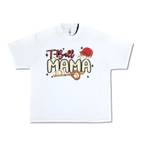 White t ball mama baseball Urban Heavy Tee - MaliasSmallBusiness