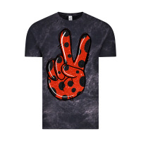 Cloud Black Ladybug Peace Sign Vintage Tee - Jasminsmagicworld