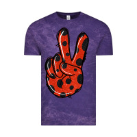 Cloud Purple Ladybug Peace Sign Vintage Tee - Jasminsmagicworld