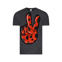 Vintage Black Ladybug Peace Sign Vintage Tee - Jasminsmagicworld