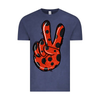 Vintage Denim Ladybug Peace Sign Vintage Tee - Jasminsmagicworld