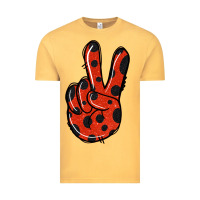 Vintage Mustard Ladybug Peace Sign Vintage Tee - Jasminsmagicworld