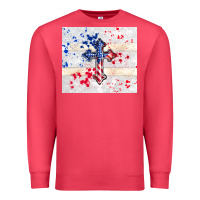 Cardinal 4th of july flag cross Premium Sweatshirt - TumblerDesignByShophia