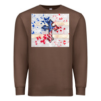 Chestnut 4th of july flag cross Premium Sweatshirt - TumblerDesignByShophia