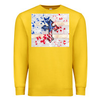 Lemon 4th of july flag cross Premium Sweatshirt - TumblerDesignByShophia