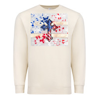 Sandshell 4th of july flag cross Premium Sweatshirt - TumblerDesignByShophia