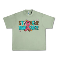Oil Green stronger than cancer with cancer ribbon Urban Heavy Tee - AdoDesignShop