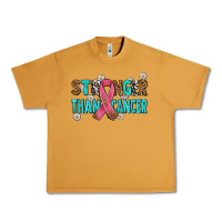 Peanut Butter stronger than cancer with cancer ribbon Urban Heavy Tee - AdoDesignShop