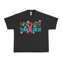 Pigment Black stronger than cancer with cancer ribbon Urban Heavy Tee - AdoDesignShop