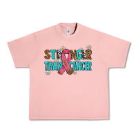 Stronger Than Cancer With Cancer Ribbon Urban Heavy Tee | Teevron