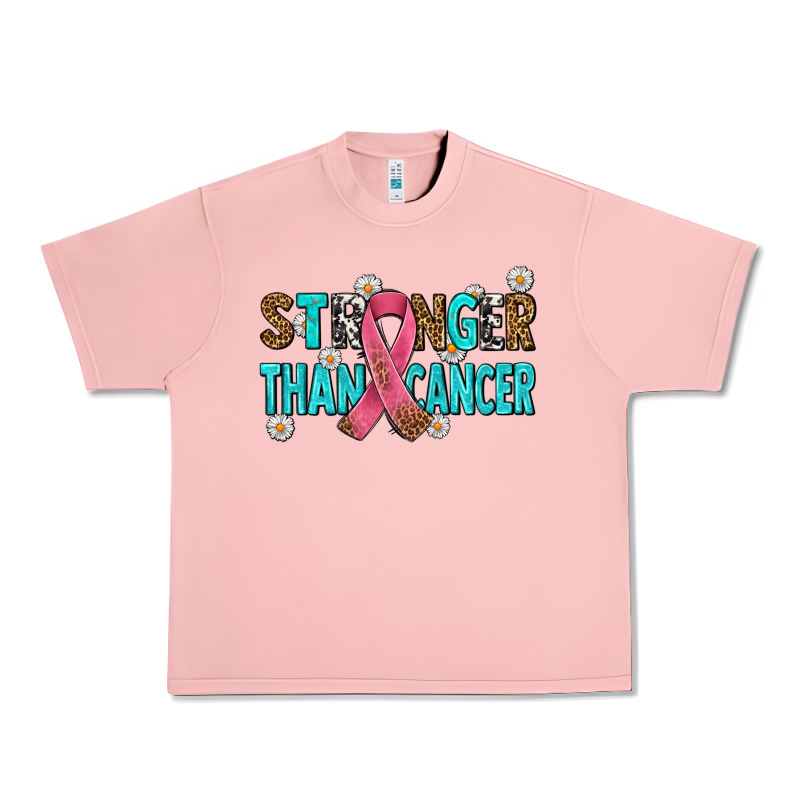 Stronger Than Cancer With Cancer Ribbon Urban Heavy Tee by AdoDesignShop | Teevron